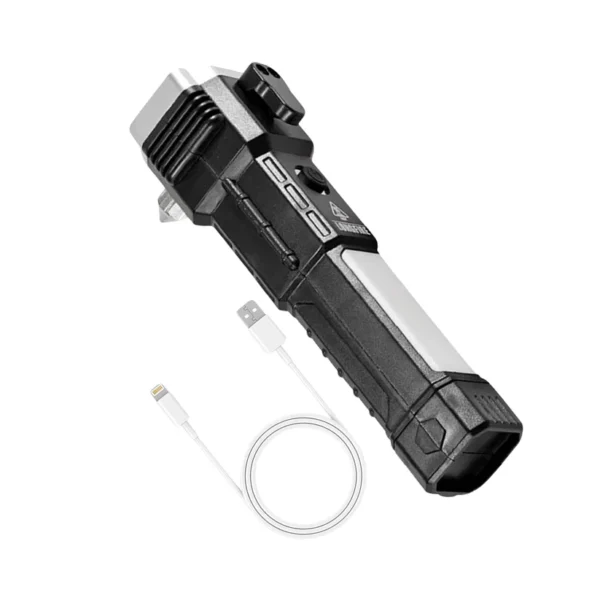 Portable 3w Rechargeable Torch LED with Hammer and Strong Magnets