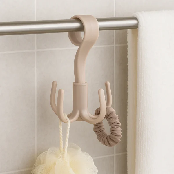 360° Rotating Multipurpose Hook Hanger (Set of 4 Pcs.)