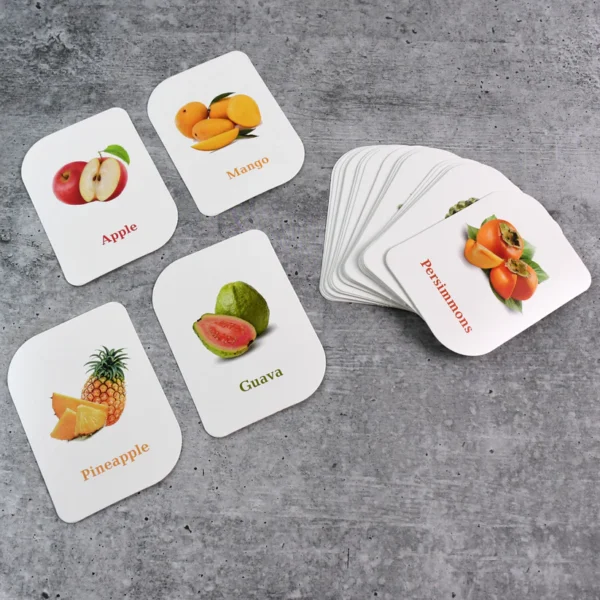 Kids Early Learner Educational Flashcards – 32 Fruits