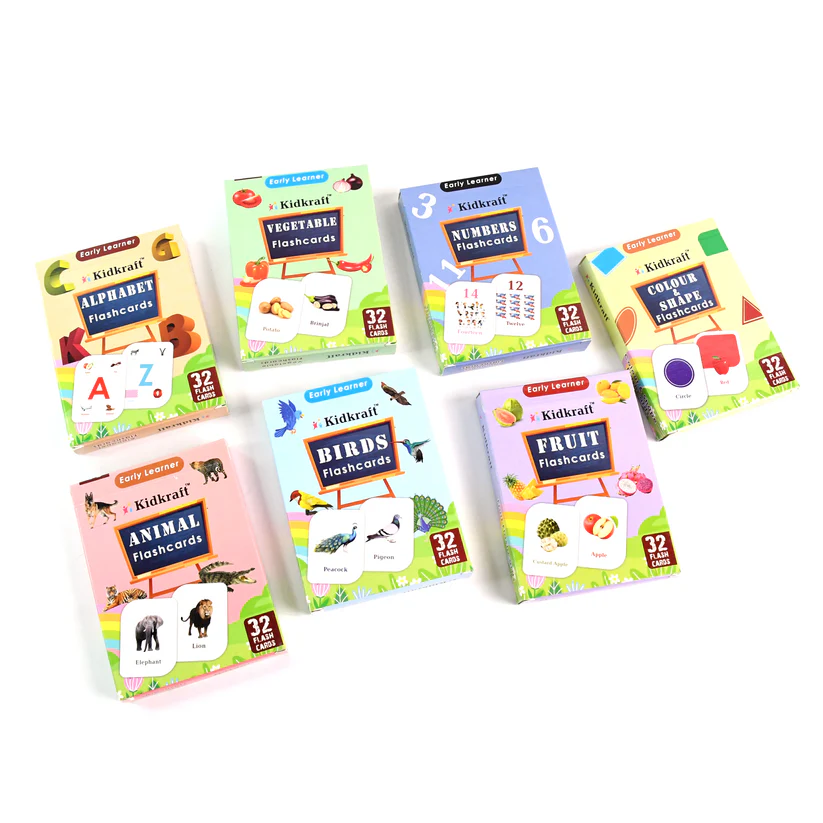 7-in-1 Kidkraft Early Learner Flashcard Combo Set ( 224 PC CARD)