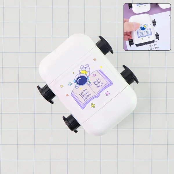 Kids Educational Automatic Math Problem Rolling Stamp (1 Pc)